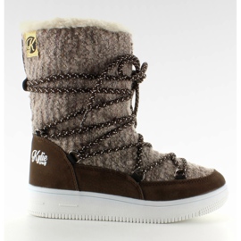 Kinder Euphorie Schnee Taupe braun