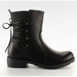 Hohe Schnürstiefel 55435 Schwarz