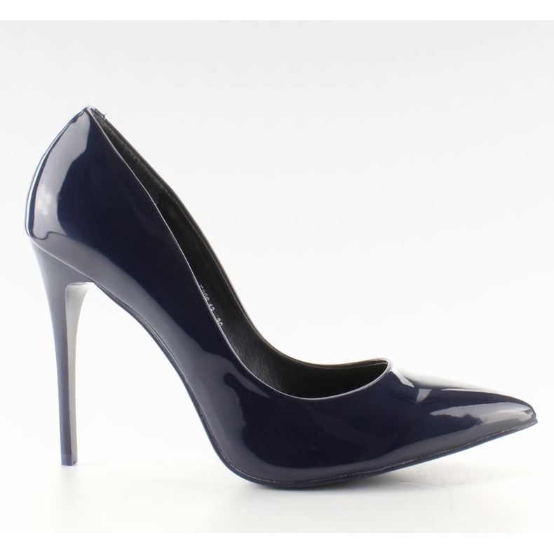 Glatte lackierte Ohrstecker E396 Navy navy blau