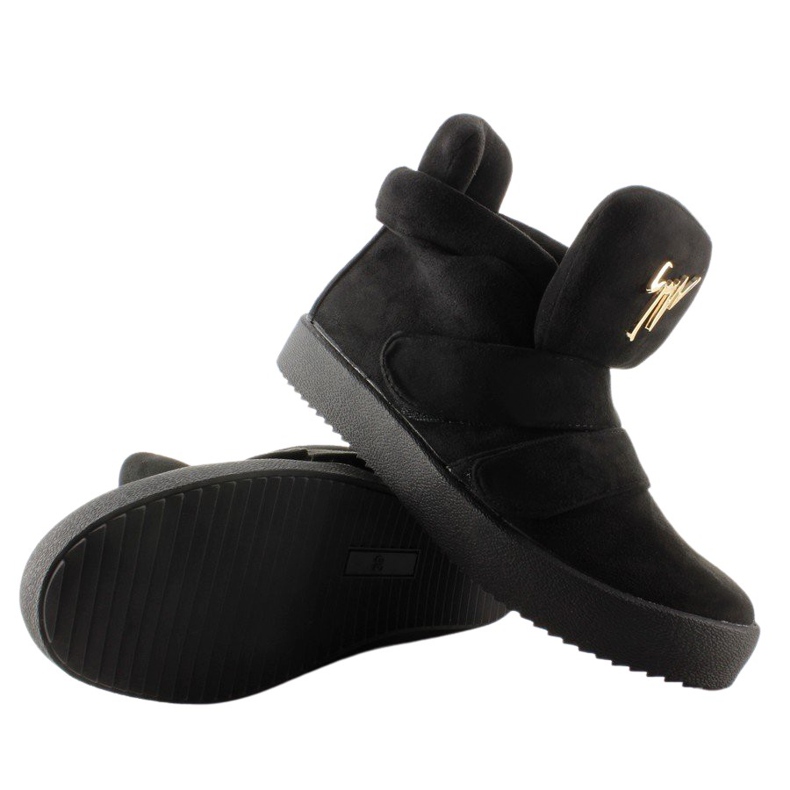 GF-jx29 Schwarze Wildlederturnschuhe