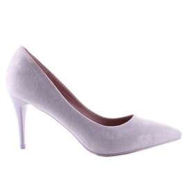 Wildleder High Heels Candy Shop LEI-90 Lila