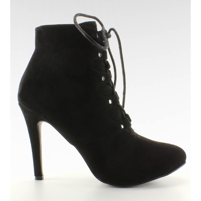 Schnür-High Heels H253 Schwarz