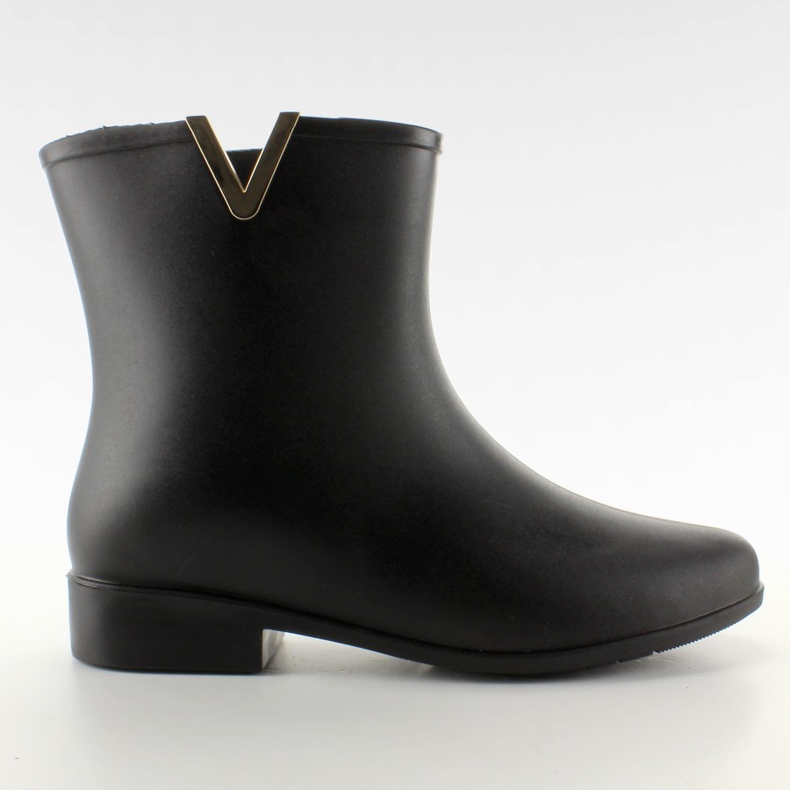 Regenstiefel der eleganten Frauen D33 schwarz