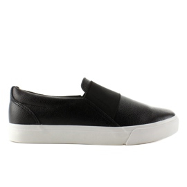 Sneakers Slip-On mit Gummi NB72P Schwarz