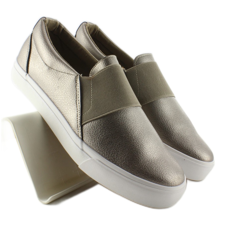 Slip-On-Sneaker mit NB72P Gun Color-Gummi gelb