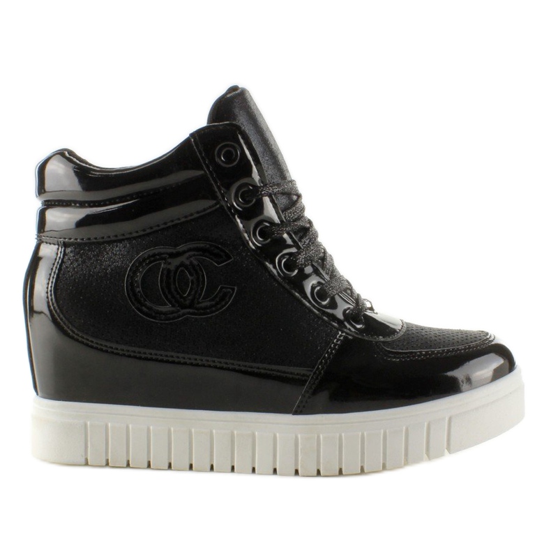 Chanelki NB83P Schwarze Turnschuhe