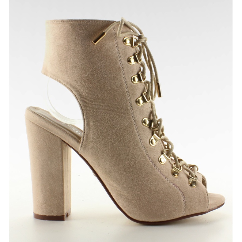 Pumps offene Zehe JZ-11P Beige