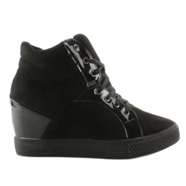 AT-0593-L Sneaker aus schwarzem Wildleder