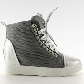 Turnschuhe mit R72 Grey2 / Silver Ketten grau