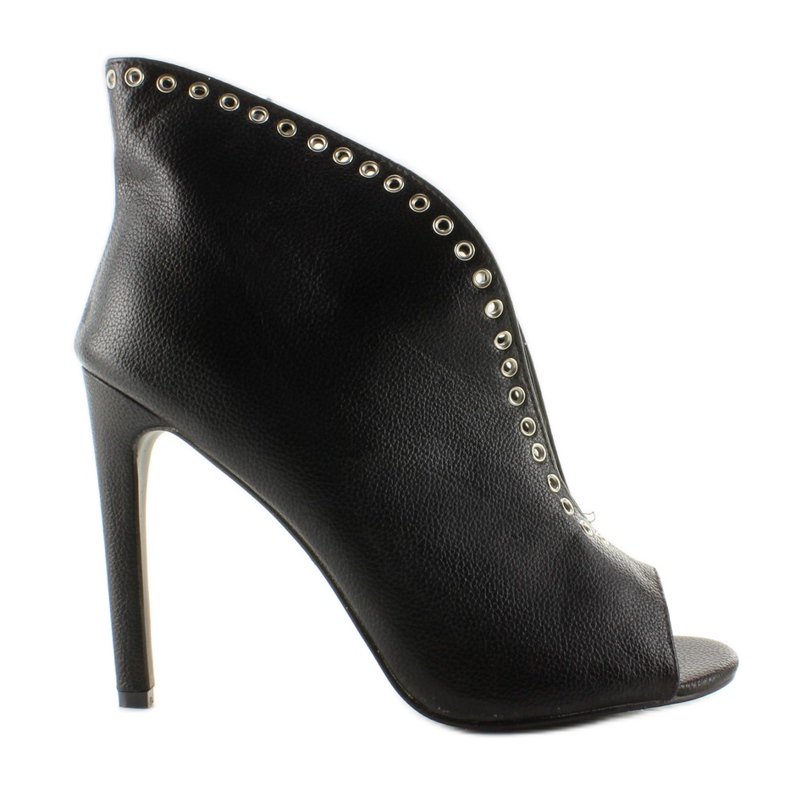 Stilettos Booties mit Nieten Hp-36 Schwarz