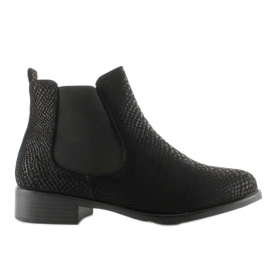 Chelsea Boots, Wildleder Snake Story 1546-90 Schwarz