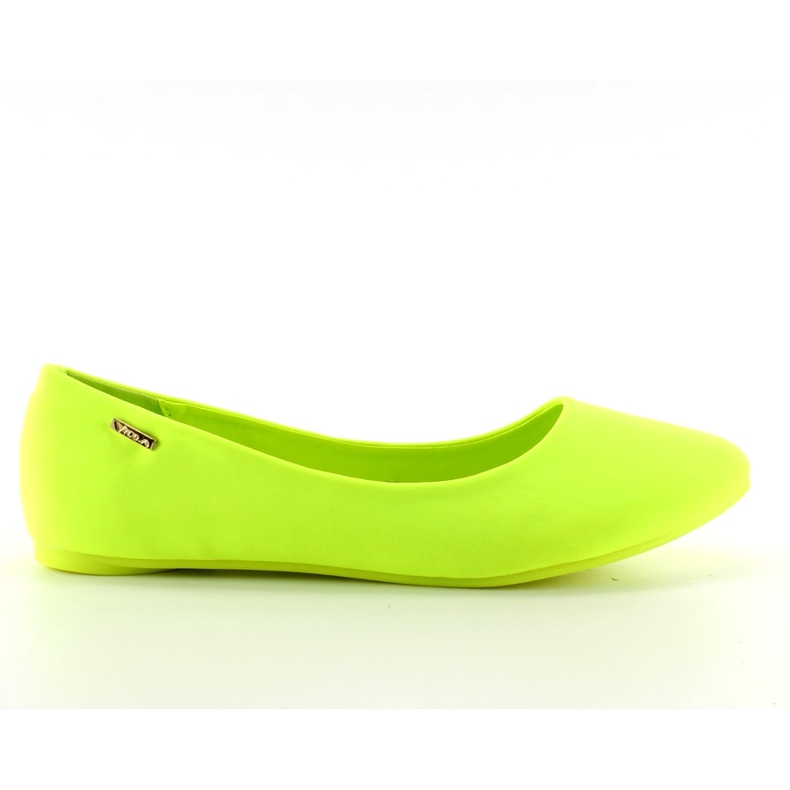 Ballerinas auf der bunten Sohle 11038 Grün