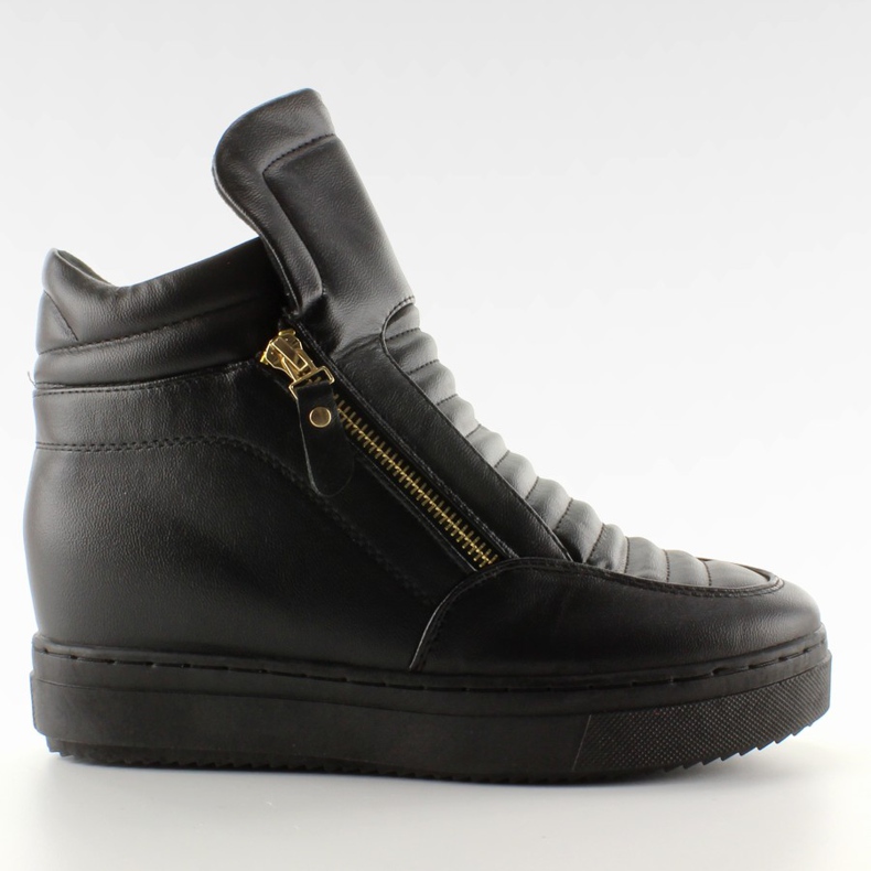 Sneaker Damen High Top 6130-y Schwarz