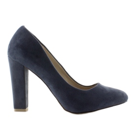 Pumps mit breiten Absätzen Z-22P Blau