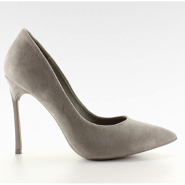 Elegante Pumps auf der originalen 5051 Grey-Ferse grau