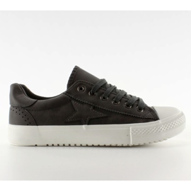 Turnschuhe mit Stern BL71p D. Grey grau