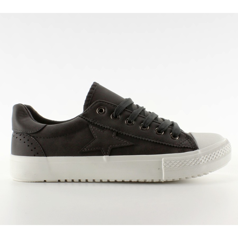 Turnschuhe mit Stern BL71p D. Grey grau