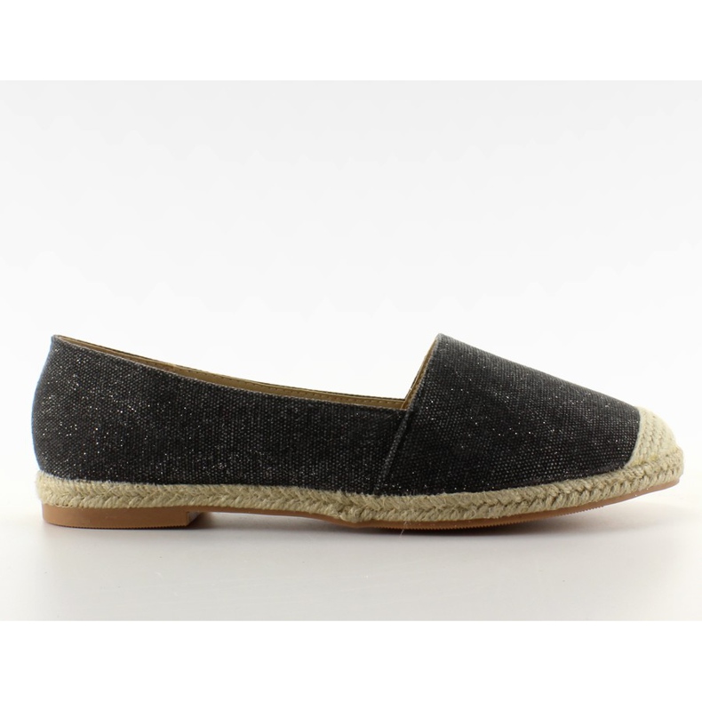 Espadrilles mit Leinenzehen JH23P Schwarz
