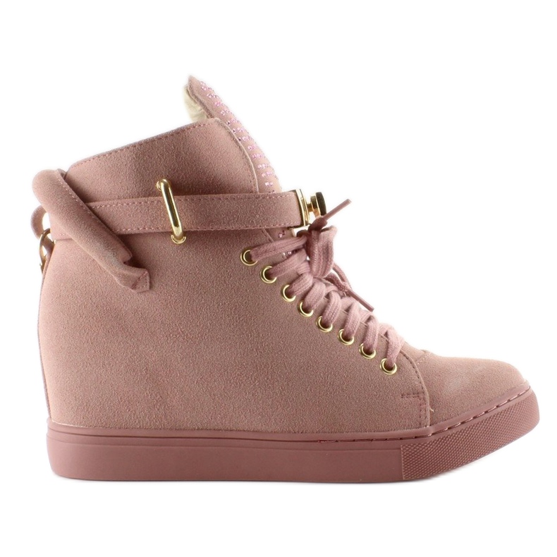 Turnschuhe mit Vorhängeschloss XW37012-3 Pink Suende rosa