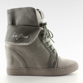 Wildleder Sneaker B12-22 Grau