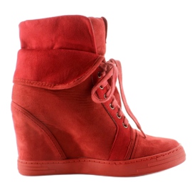 Wildlederturnschuhe B12-22 Rot