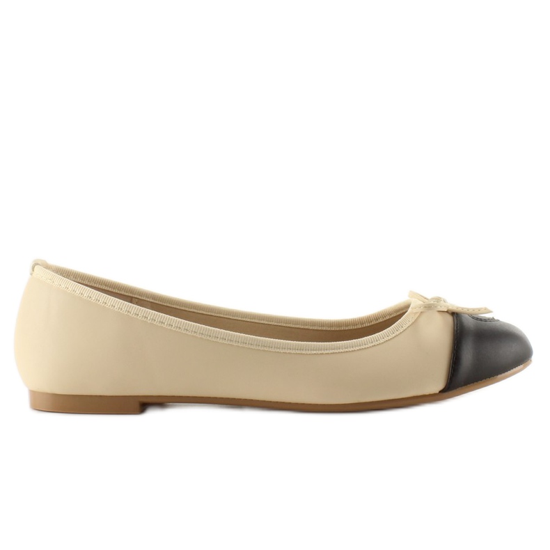 Schöne Ballerinas mit Herz 9018 Beige