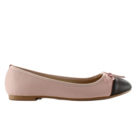 Schöne Ballerinas mit Herz 9018 Pink rosa