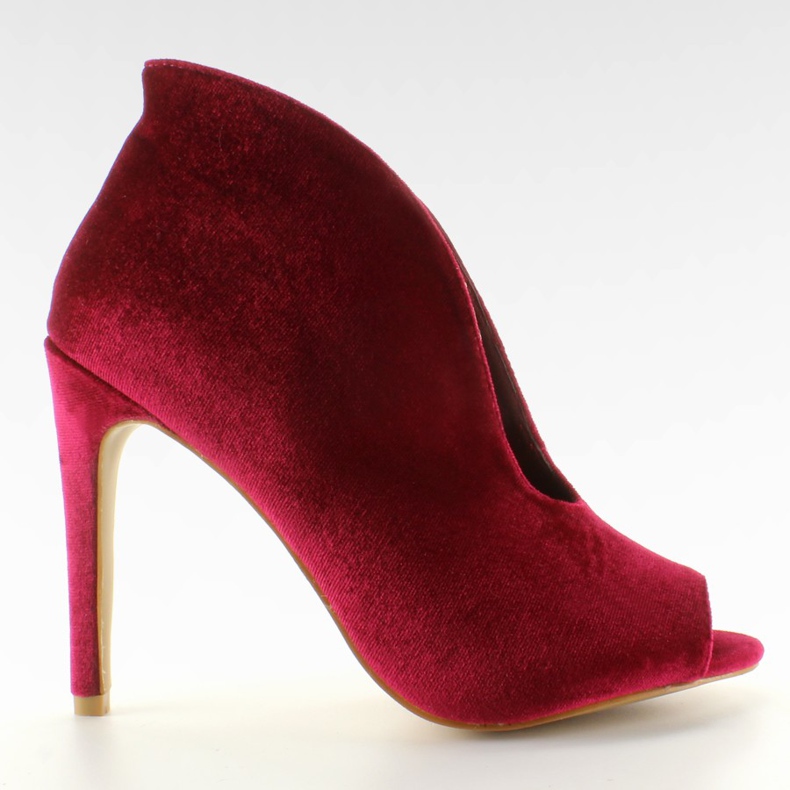 Samtpumps 8751 Rote Stiefel