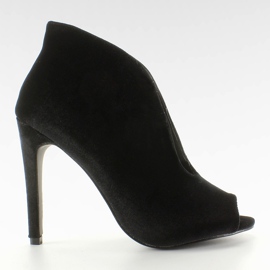 Pumps aus Samt Stiefel 8751 Schwarz