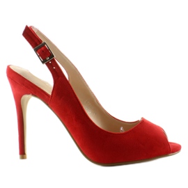 Pumps mit offener Spitze Lt73P Roter Absatz
