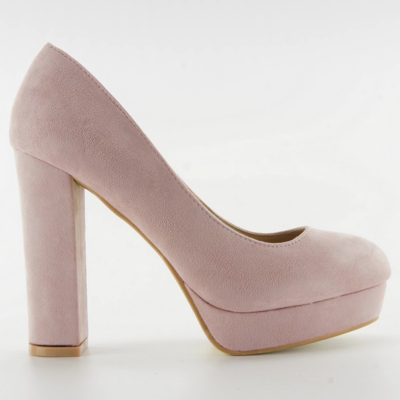 Pumps auf dem Pfosten und der Plattform 6086 pink rosa
