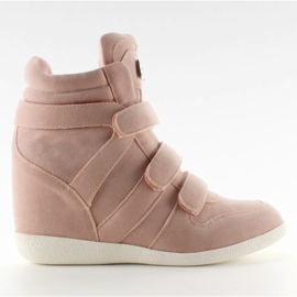 Wildleder High Top Sneakers JT36 pink rosa