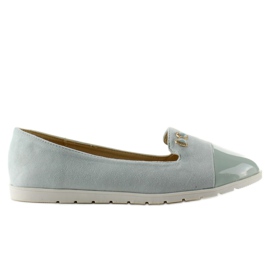 T240 Blue Lords Ballerinas aus Wildleder blau