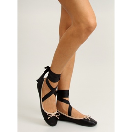 Ballerinas mit Doppelband 1193 Schwarz