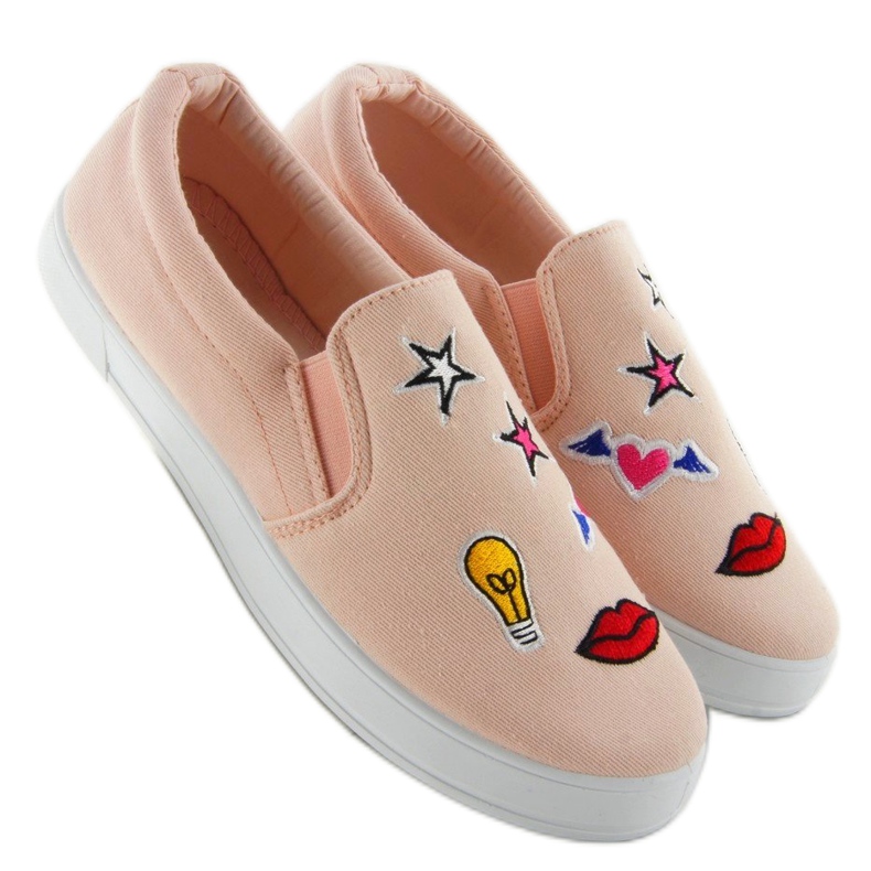 Slipons mit JX41P Pink Patches mehrfarbig rosa