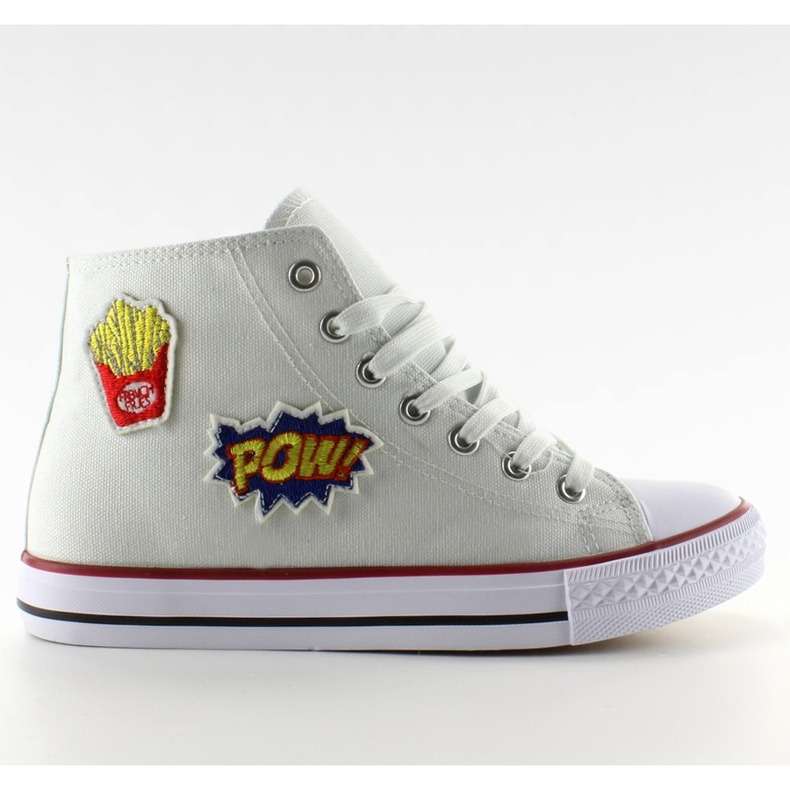 Pow 8816 Weiße Stiefeletten