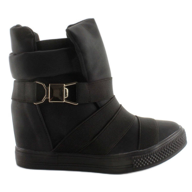 Turnschuhe mit Gummistreifen AF24 schwarz