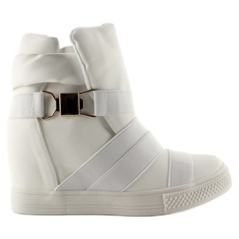 Turnschuhe mit Gummistreifen AF24 Weiß