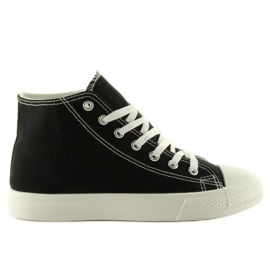 Superleichte Damen Sneakers Pt7209 Negro schwarz