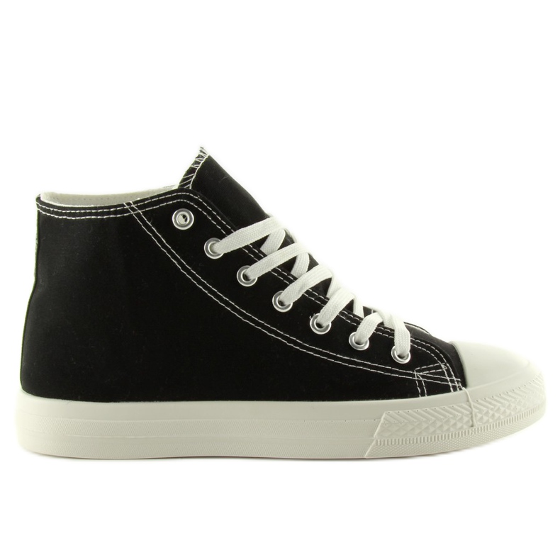 Superleichte Damen Sneakers Pt7209 Negro schwarz