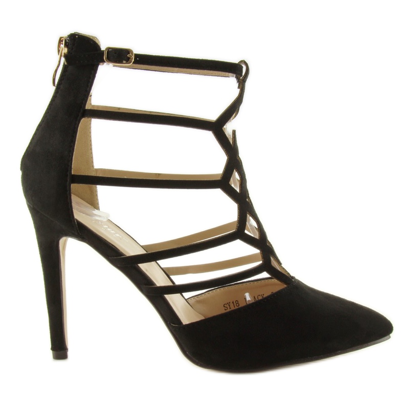 Sinnliche Pumps auf dem schwarzen SY18-Absatz