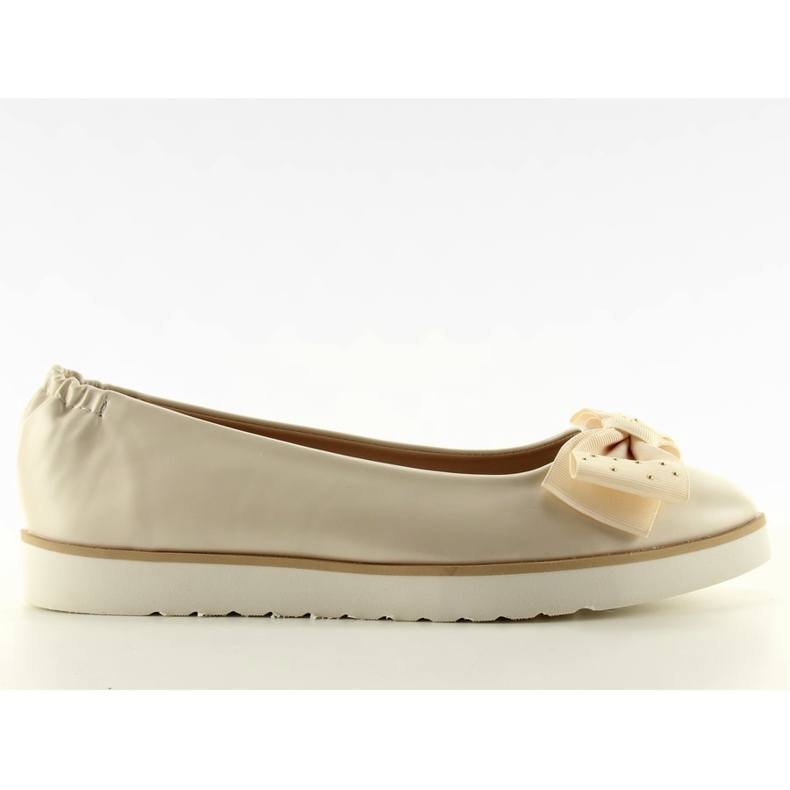 Dezente Ballerinas mit Schleife 1157 beige