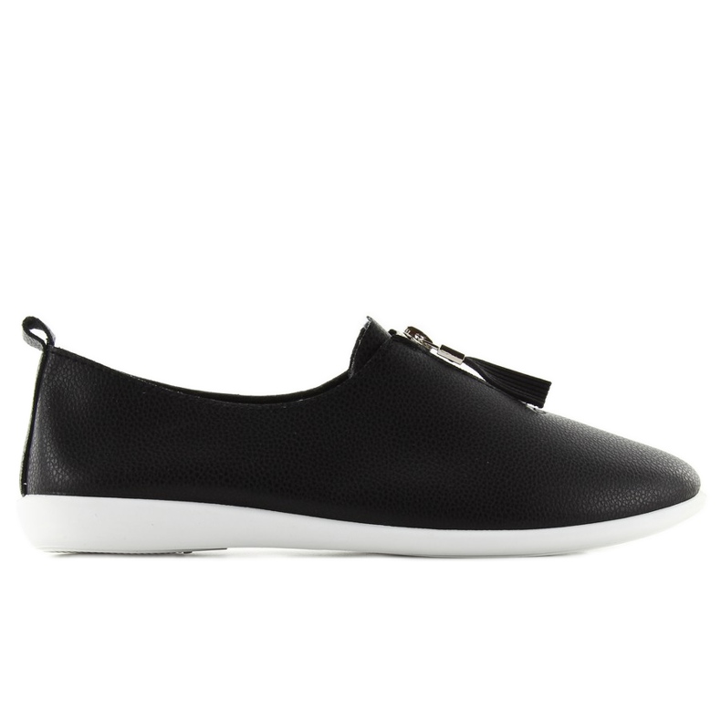 Turnschuhe mit Reißverschluss A-119 schwarz