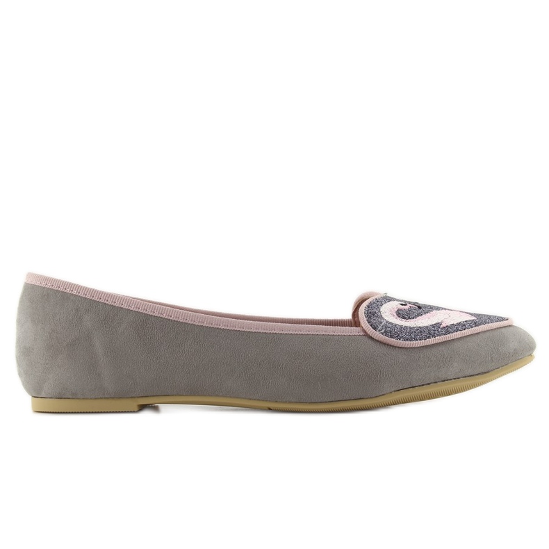 Schöne flamingo 1180 graue Ballerinas