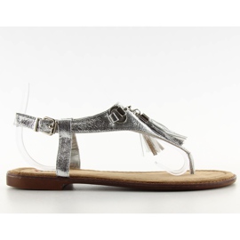 Elegante Flip-Flop-Sandalen grau