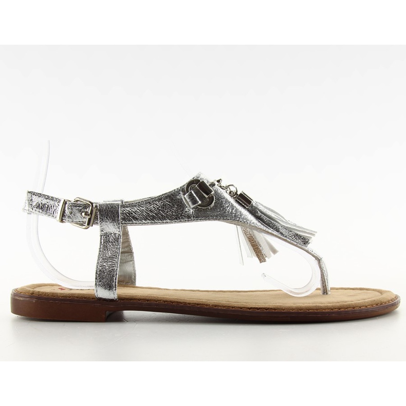 Elegante Flip-Flop-Sandalen grau