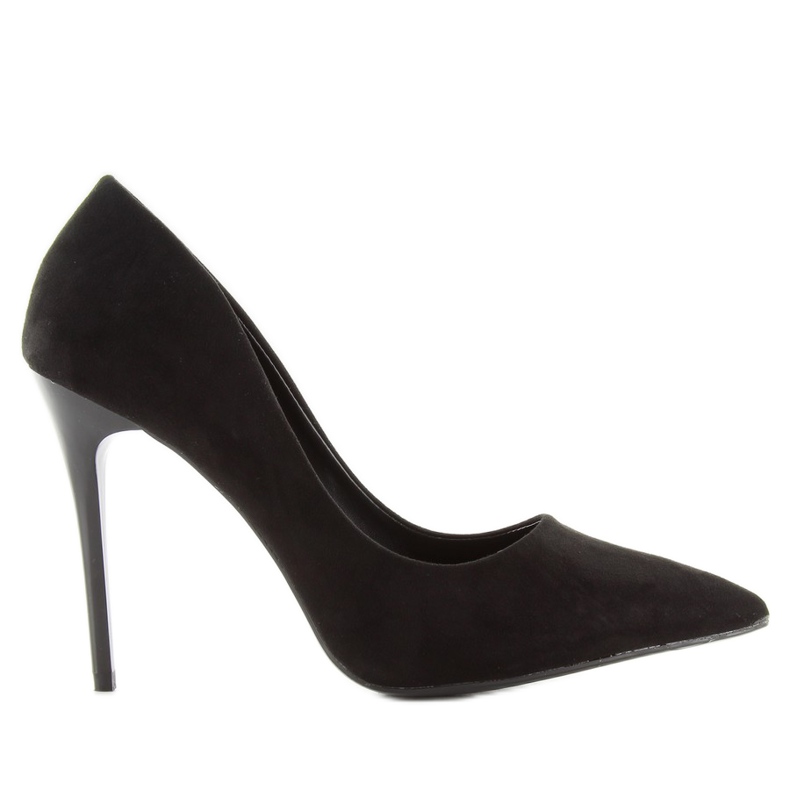 Glatte Wildleder LE07 schwarze Absätze