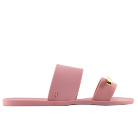 Elegante Pantoffeln Meliski KM123 D. Pfirsich rosa