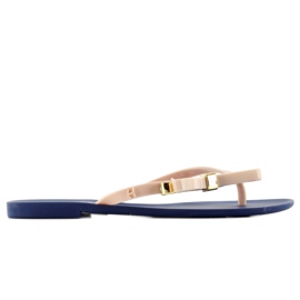 Flip-Flops Meliski KM106 NAVY / D. beige marineblau rosa