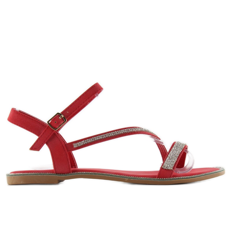 Sandalen verziert mit Zirkonia yh-2h018 rot